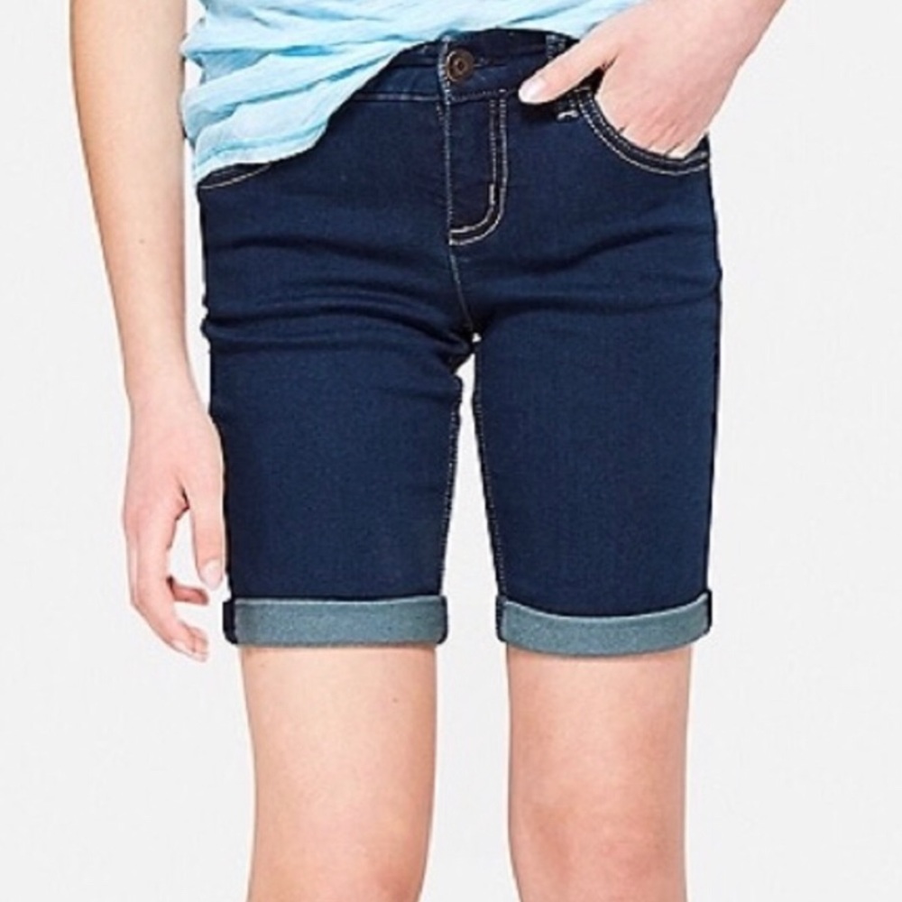 Justice Girls Long Denim Shorts